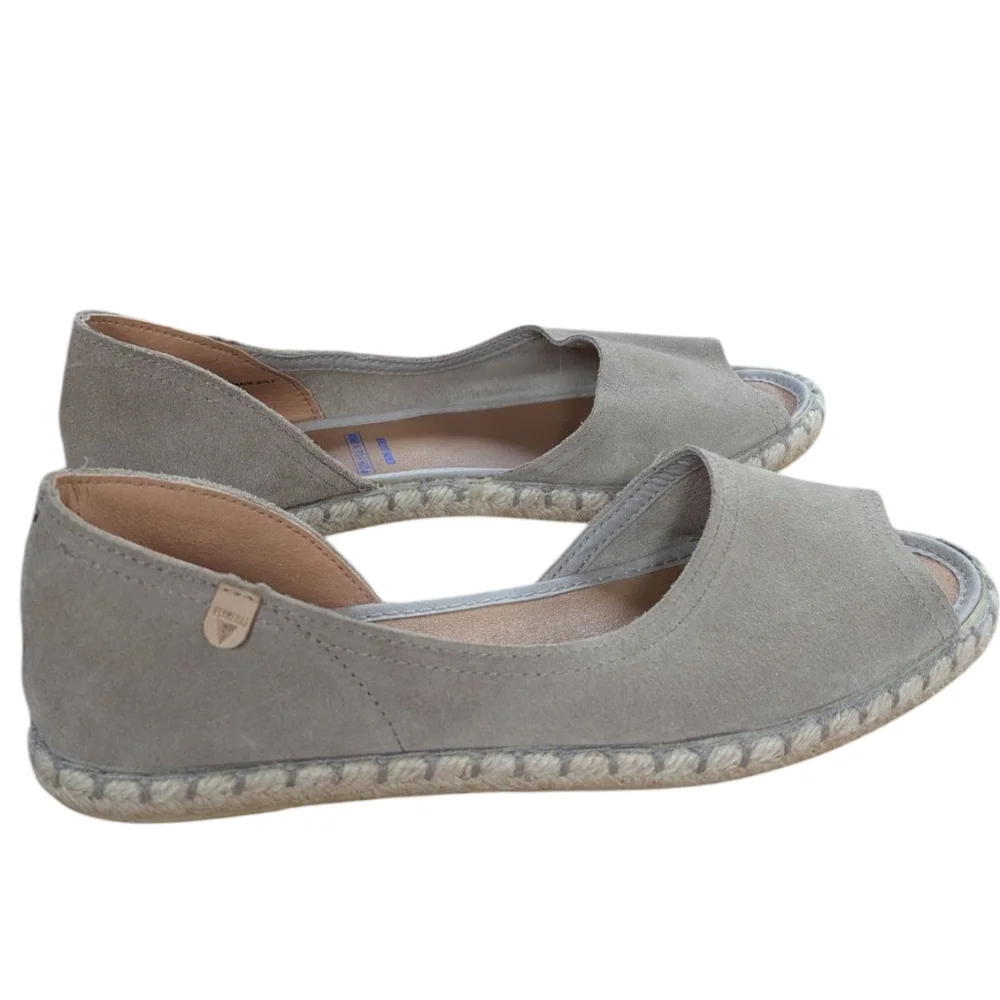 Verbena Cruz Tan D'Orsey Espadrille Flats Size 39 - Picture 4 of 11